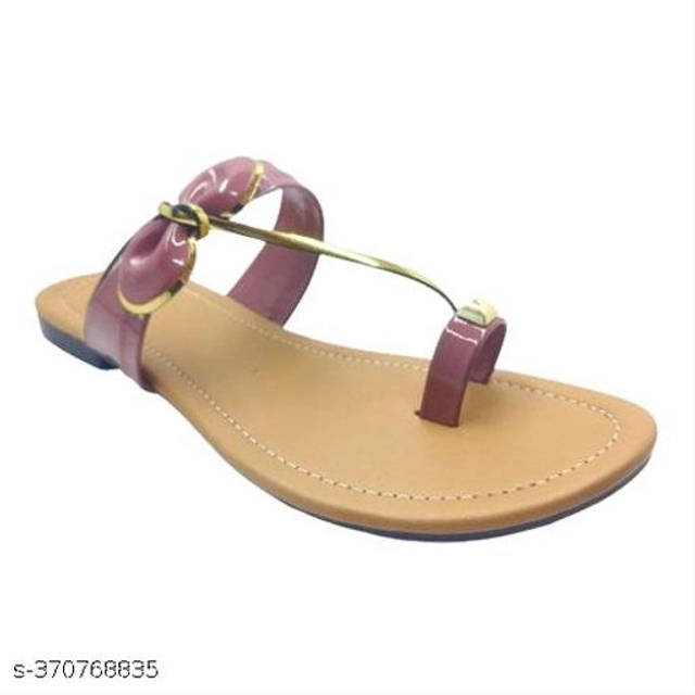 Flats for Women (Pink & Beige, 4)