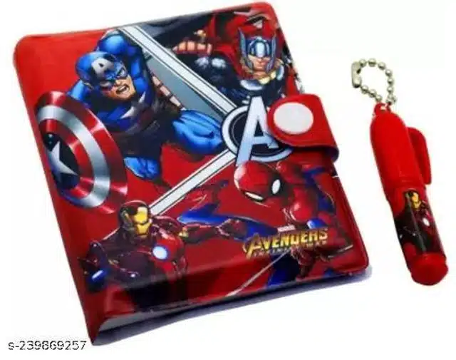 Avengers Diary & Pen Set (Multicolor, Set of 1)