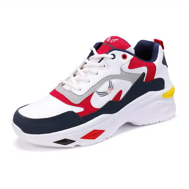 Sports Shoes for Men (Red, 8)