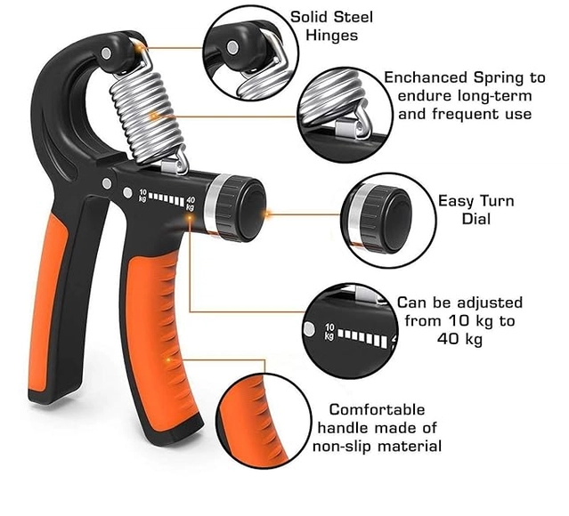 Adjustable Hand Gripper (Orange)