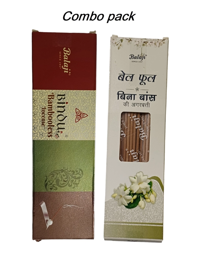 Combo of Bindu with Bel Phool Bambooless Dhoop Incense Sticks (100 g, Pack of 2)