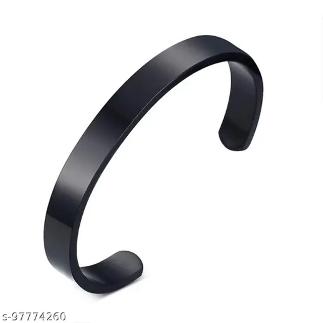 Stainless Steel Bracelet for Men (Black)