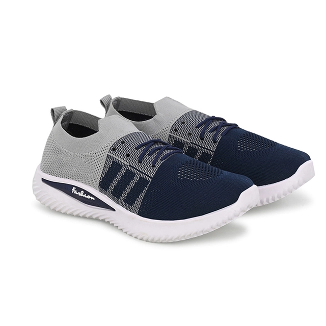 Casual Shoes for Women (Navy Blue & Grey, 4)