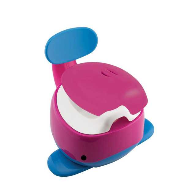 FABLE Whale Fish Type Potty Training Seat For Baby Kids (Pink, Free Size) (S18)
