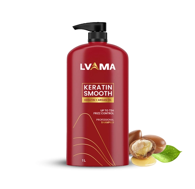 Lvama Keratin Smooth Frizz Control Hair Shampoo (1000 ml)