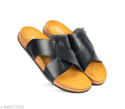 Flipflops for Men (Tan & Black, 7)