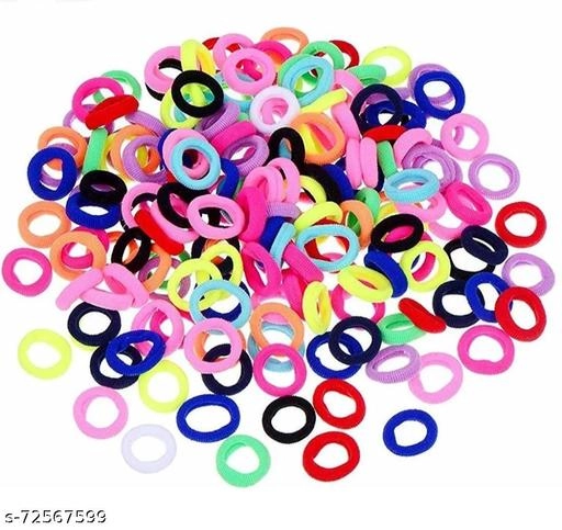 Rubber Hair Bands for Women & Girls (Multicolor, Pack of 50)