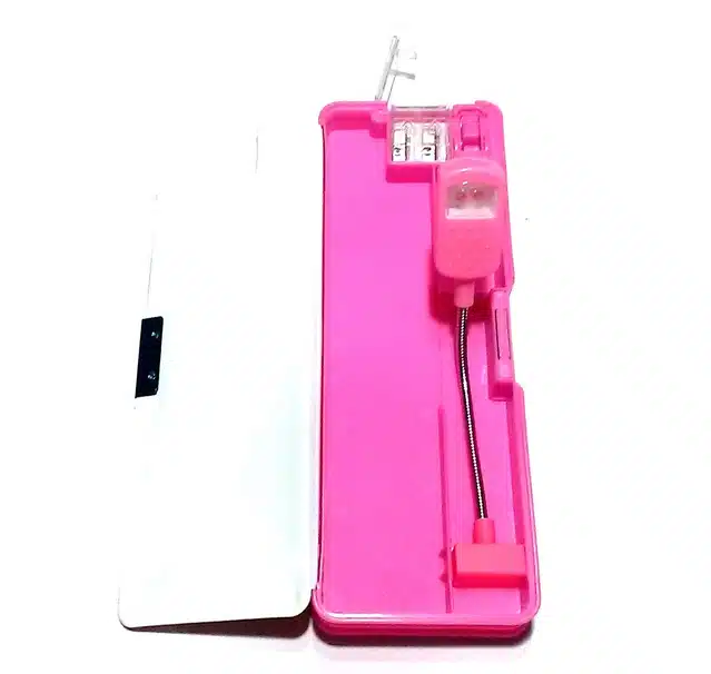 Printed Princess Pencil Box for Kids (Pink)