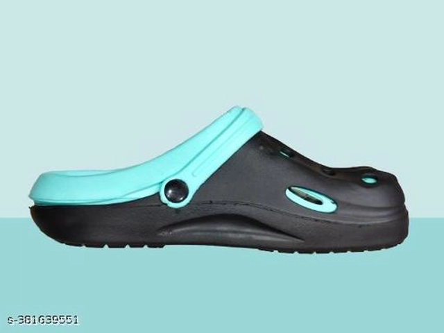 Clogs for Men (Sky Blue & Black, 7)