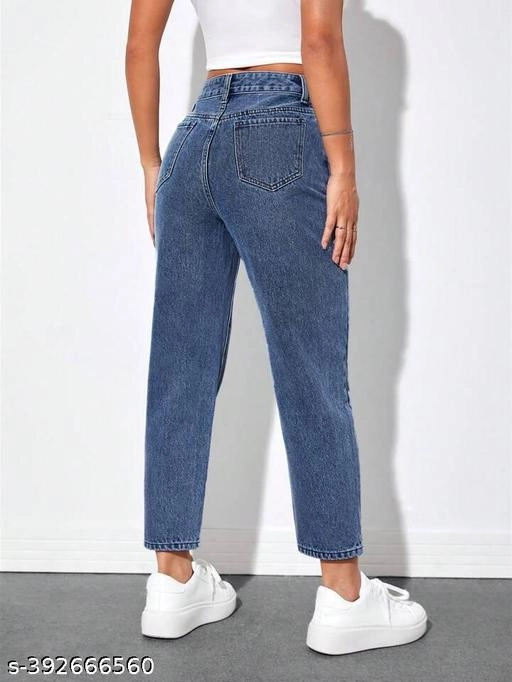 Denim Jeans for Women (Blue, 34)