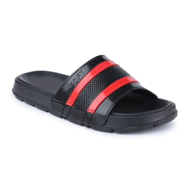 Hocks Sliders for Men (Red & Black, 6)