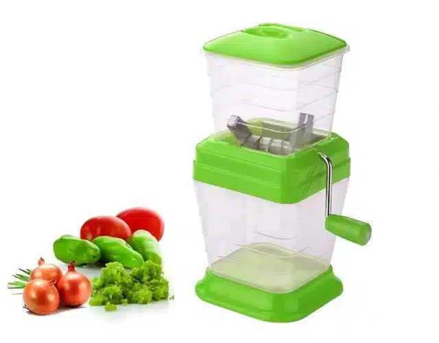 Plastic Manual Vegetable Chopper for Kitchen (Assorted)