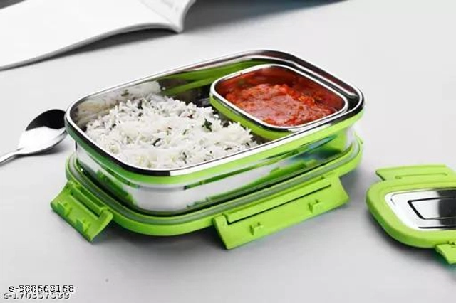 Stainless Steel Lunch Box (Multicolor, 910 ml)