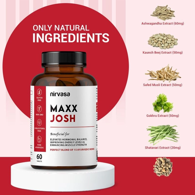 Nirvasa Maxx Josh Balanced Wellbeing 60 Pcs Capsules (Set of 1)