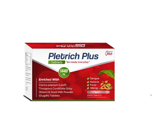 Enrich One Pletrich Plus 1440 mg Multivitamin 10 Pcs Tablets (Set of 10)