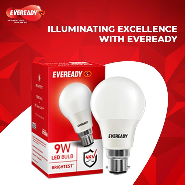 Eveready 9 W Standard B22 Led Bulb (White, Pack Of 1) As