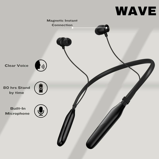 Wireless Bluetooth in-Ear Neckband (Black)