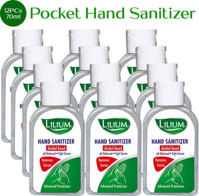 Alcohol Based Hand Sanitizer Set (Pack of 12) (12 X 70 ml) (GCI-670)