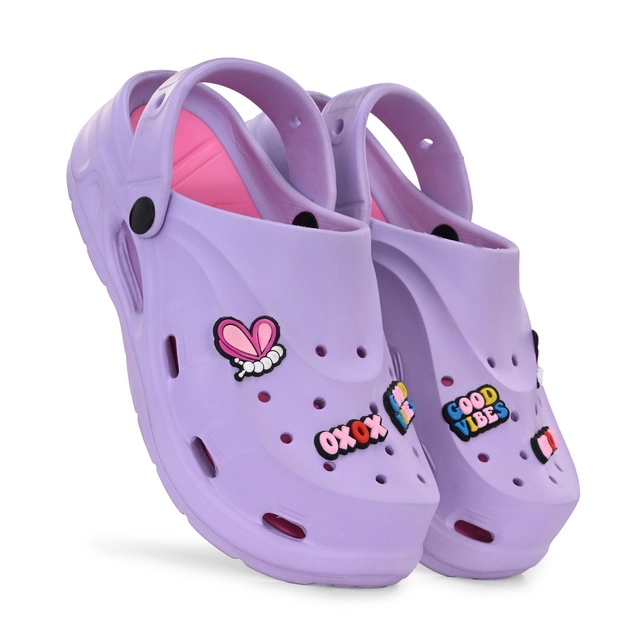 Clogs for Women (Lavendar, 5)