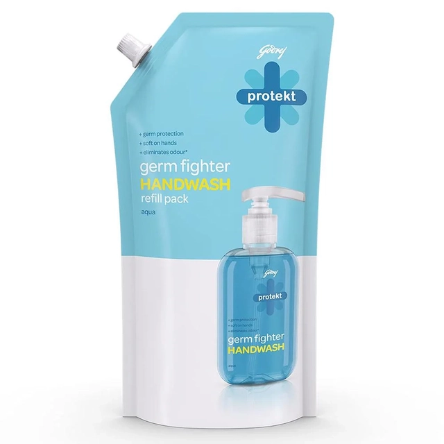 Godrej Protekt Germ Fighter Handwash Aqua - 725 ml (Refill Pack)