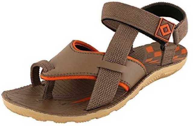 Ligera Men's Synthetic Leather Casual Sandals (Brown, 6) (Li_021)