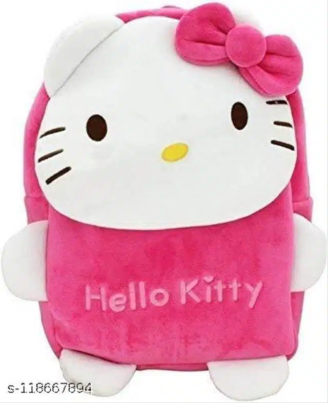 Plush School Bag for Kids (Pink)