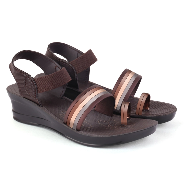 Sandals for Women (Brown, 5)