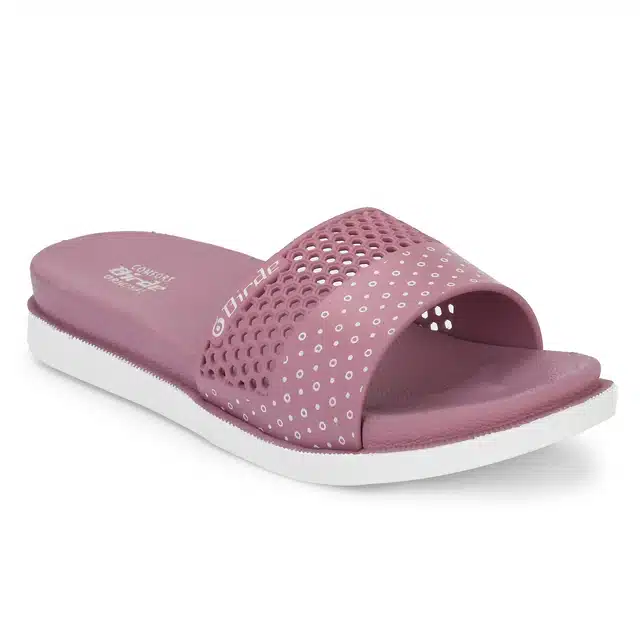 Slip On Sliders for Women (Pink, 4)