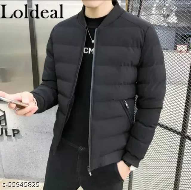 Trendy Denim Full sleeves Jacket For Men (Black, M) (A-78)