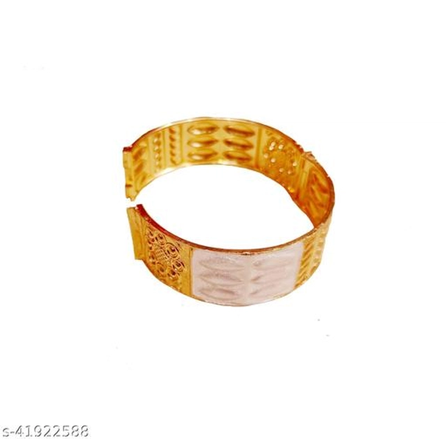 Brass Gold Plated Bangles for Women (Multicolor, 2.2)