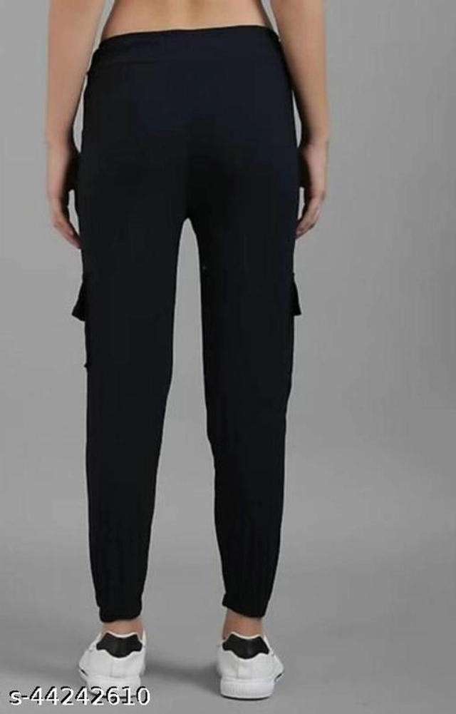 Cotton Trouser for Women (Black, 28)