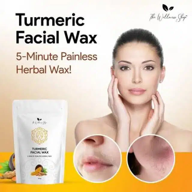 Turmeric Facial Wax Powder (Pack of 2, 100 g)