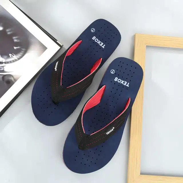 Casual Slippers for Men (Navy Blue, 7)