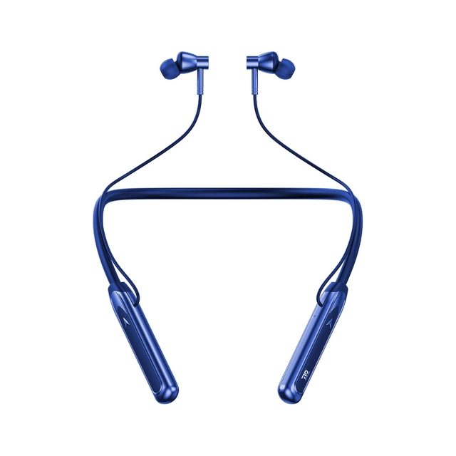 Rechargeable Wireless Bluetooth in-Ear Neckband (Blue)