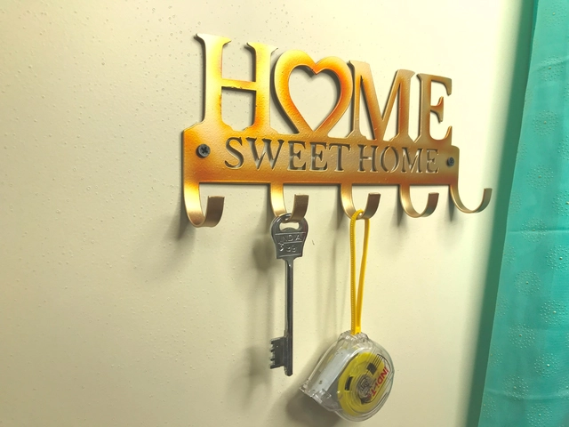 Sweet Home Key Holder (Multicolor, 7X1X10)