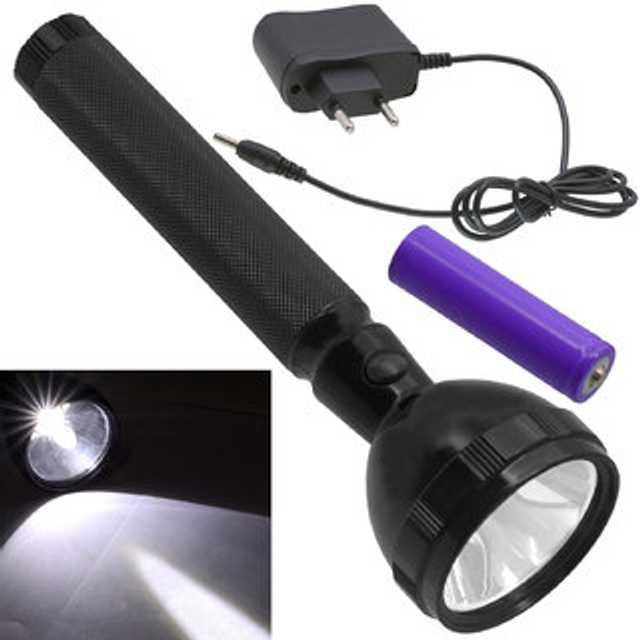 K Kudos Range Long Beam 2 Mode Waterproof Rechargeable LED Flashlight Torch (Kk-13)