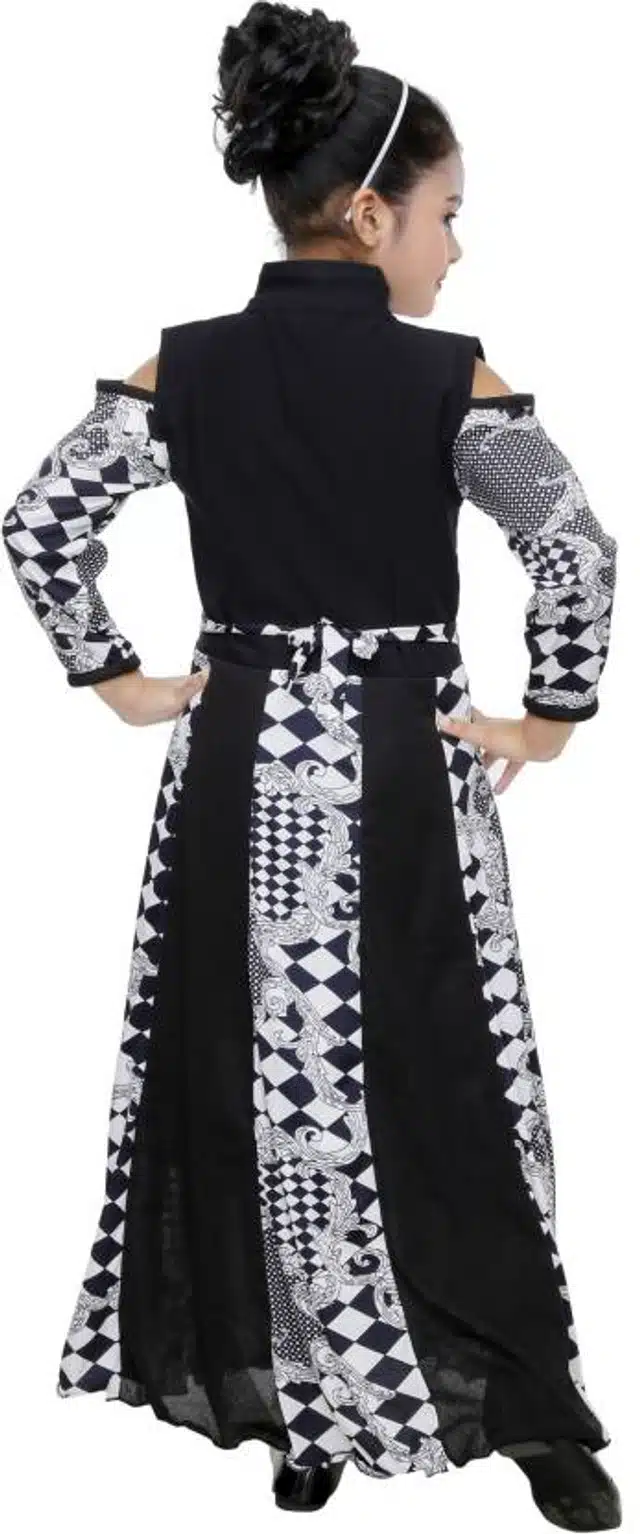 Fancy Gown for Girls (Black, 20)