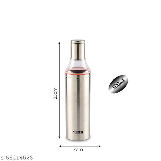 Stainless Steel Oil Dispenser (Multicolor, Set of 2)