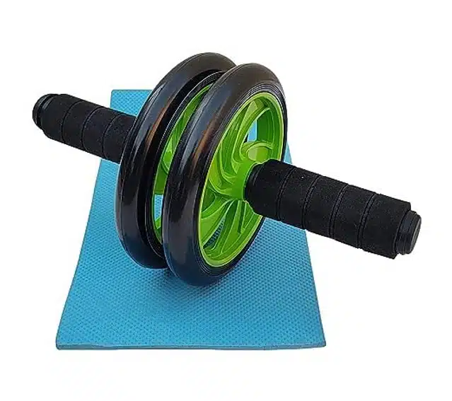 Double Wheel Ab Exerciser (Multicolor)