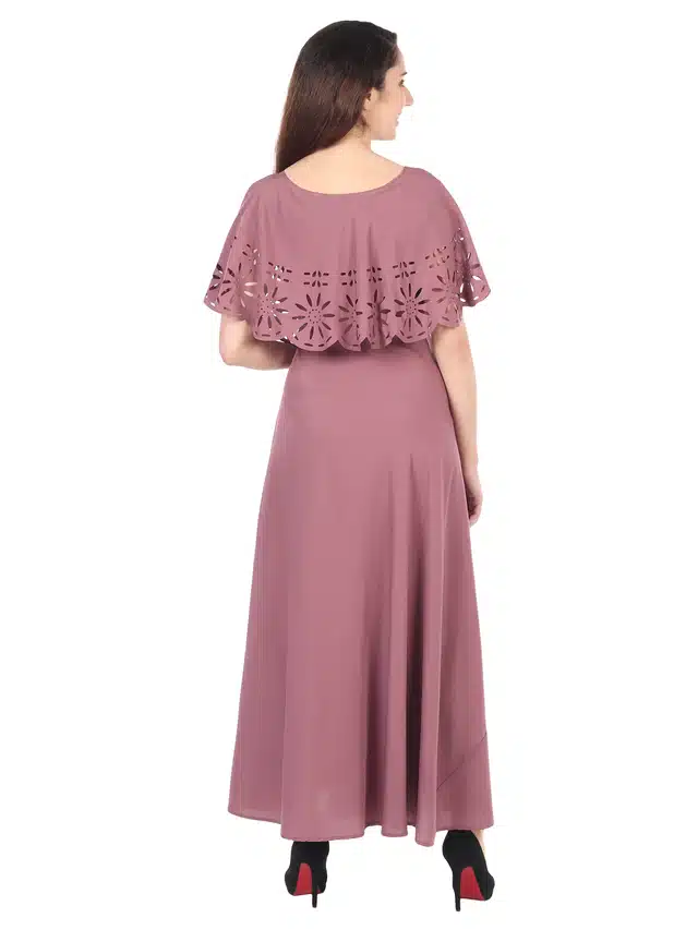 Women's Maxi Dress (Purple, M) (OD-152)