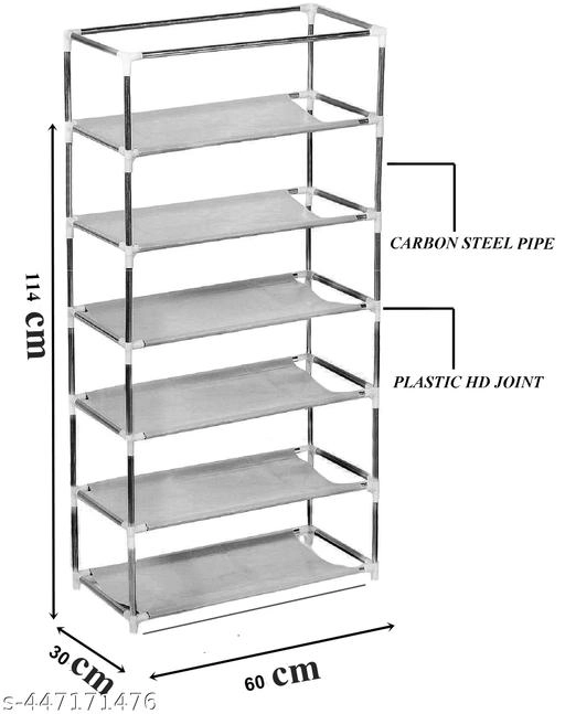 Metal 6 Layer Collapsible Multipurpose Rack (Black)