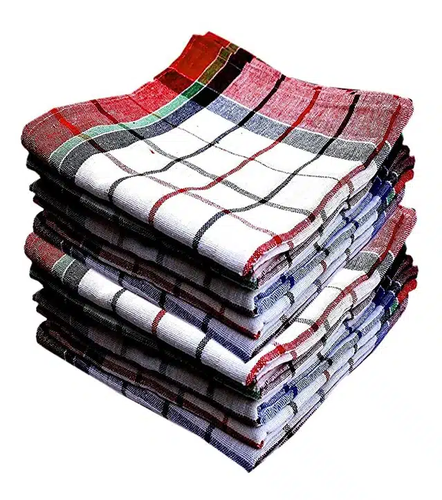 Cotton Kitchen Cleaning Napkins (Multicolor, Pack of 6)
