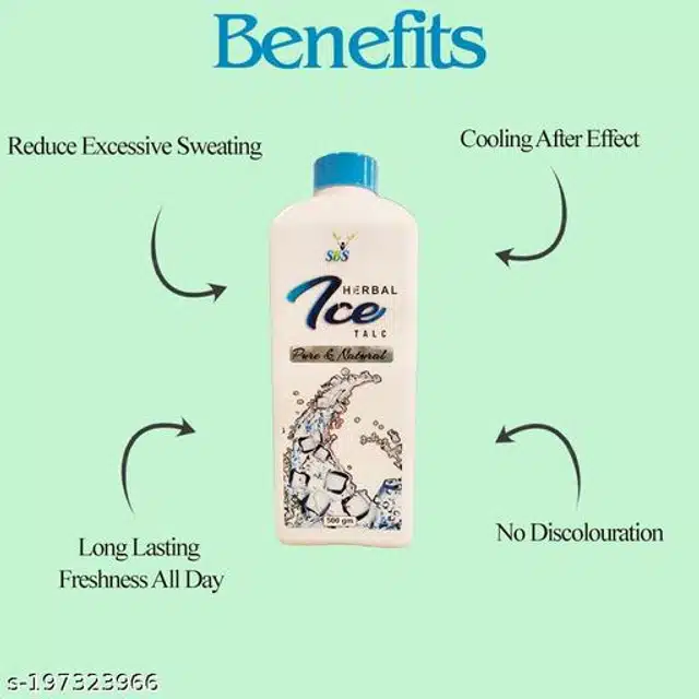 SBS Herbal Ice Talcum Powder (500 g)