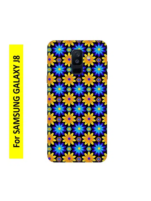 Printed Matte Finish Hard Back Cover for Samsung Galaxy J8