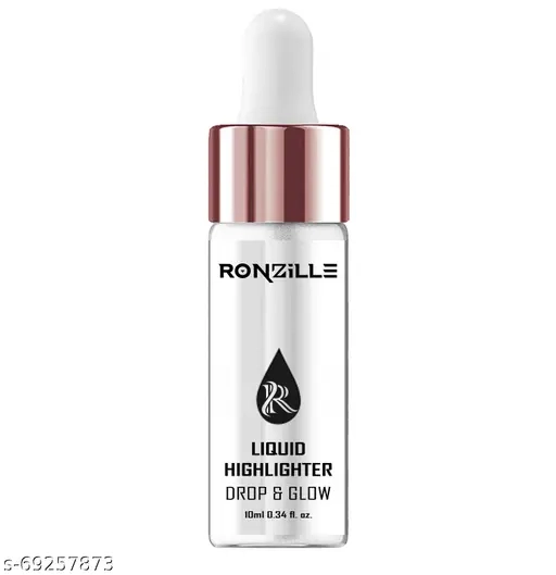 Ronzille Liquid Illuminator Highlighter Ultra Smooth Shine Waterproof Face And Body Highlighter 02 no Silver