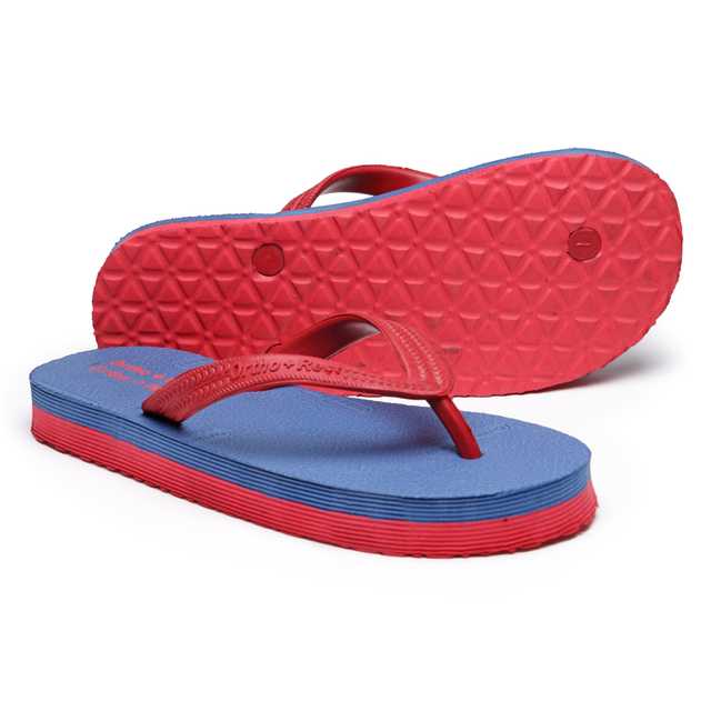 Pee Aar Industries Extra Soft Slipper for Women (Blue & Red, 9) (A-16)