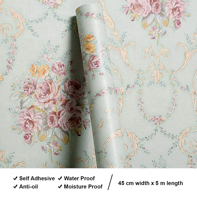 PVC Peel & Stick Decorative Wall Papers (Multicolor, 45x200 cm)