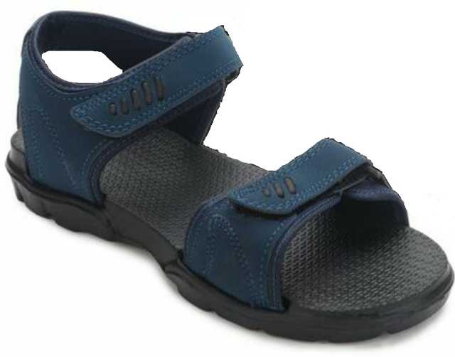 Ligera Men's Synthetic Leather Casual Sandals (Blue, 6) (Li_031)