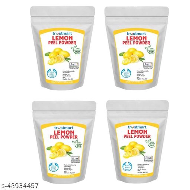 Trustmart Natural Lemon Face Peel Mask Powder (50 g, Pack of 4)