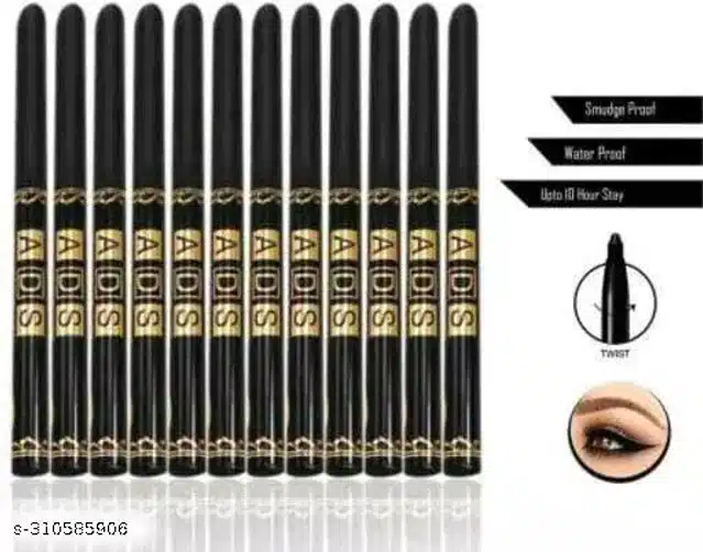 ADS Premium Kajal (Black, Pack of 24)